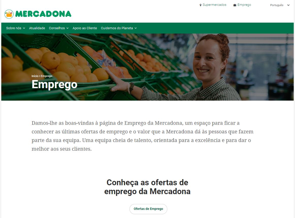 Siga estas etapas simples para confirmar sua vaga na Mercadona